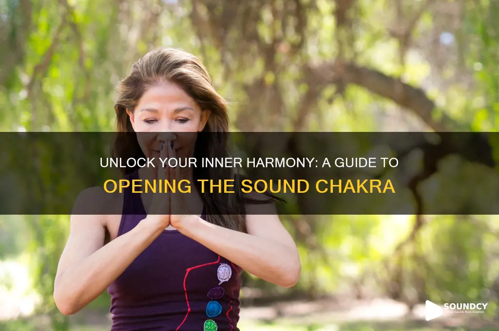 how to open sound chakra
