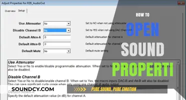 Mastering Sound Properties: A Step-by-Step Guide to Access and Adjust