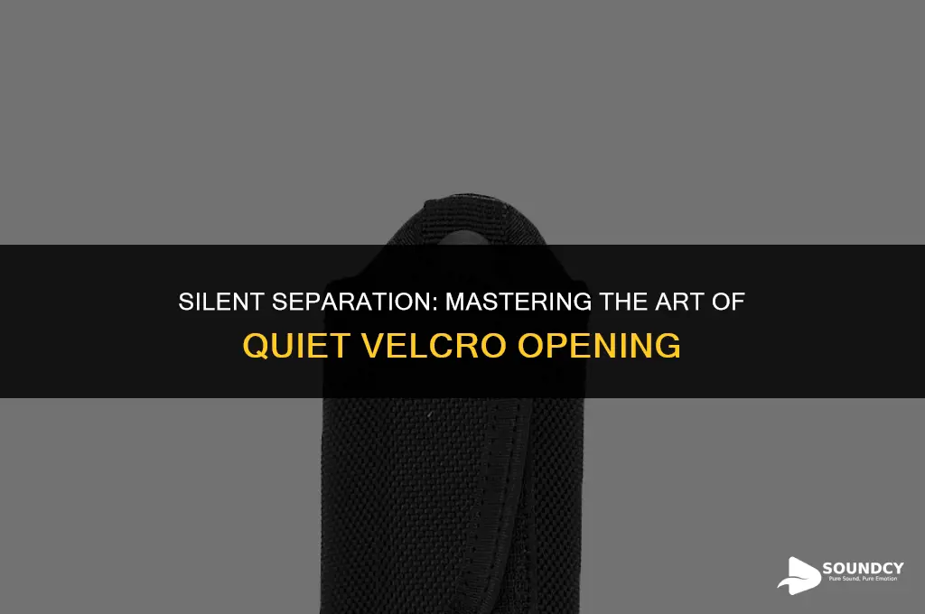 how to open velcro without it making a sound