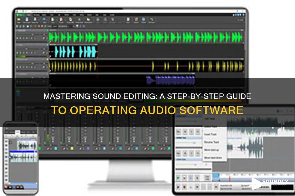 how to operate sound editors