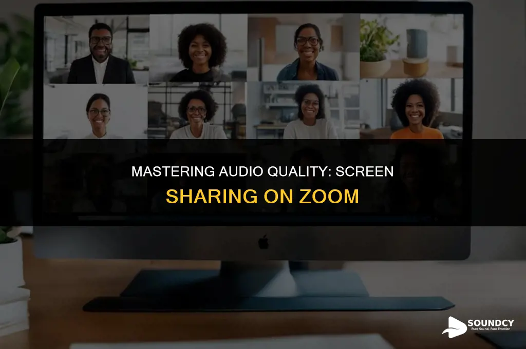 how to optimize sound on zoom when sharing screen