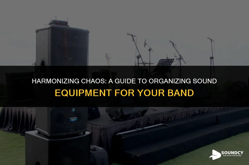 how to organize sound equipment for a full band