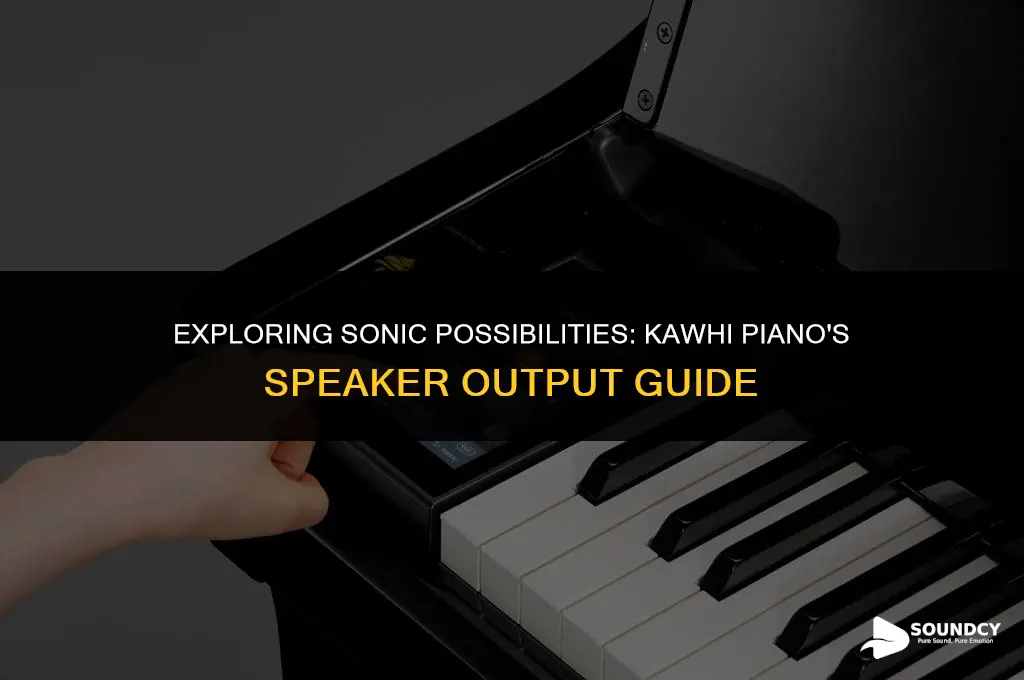 how to ouput sound to speaker with kawhi piano