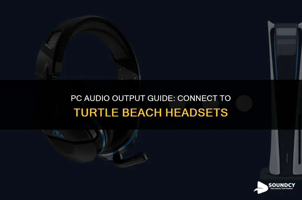 how to output sound on pc to turtle beach