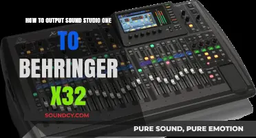 Routing Audio from Studio One to Behringer X32: A Comprehensive Guide