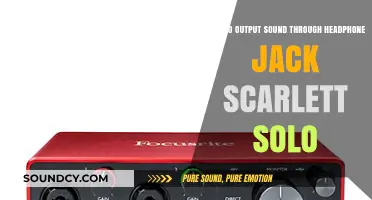 Effortless Audio: Outputting Sound Through Your Scarlett Solo Headphone Jack