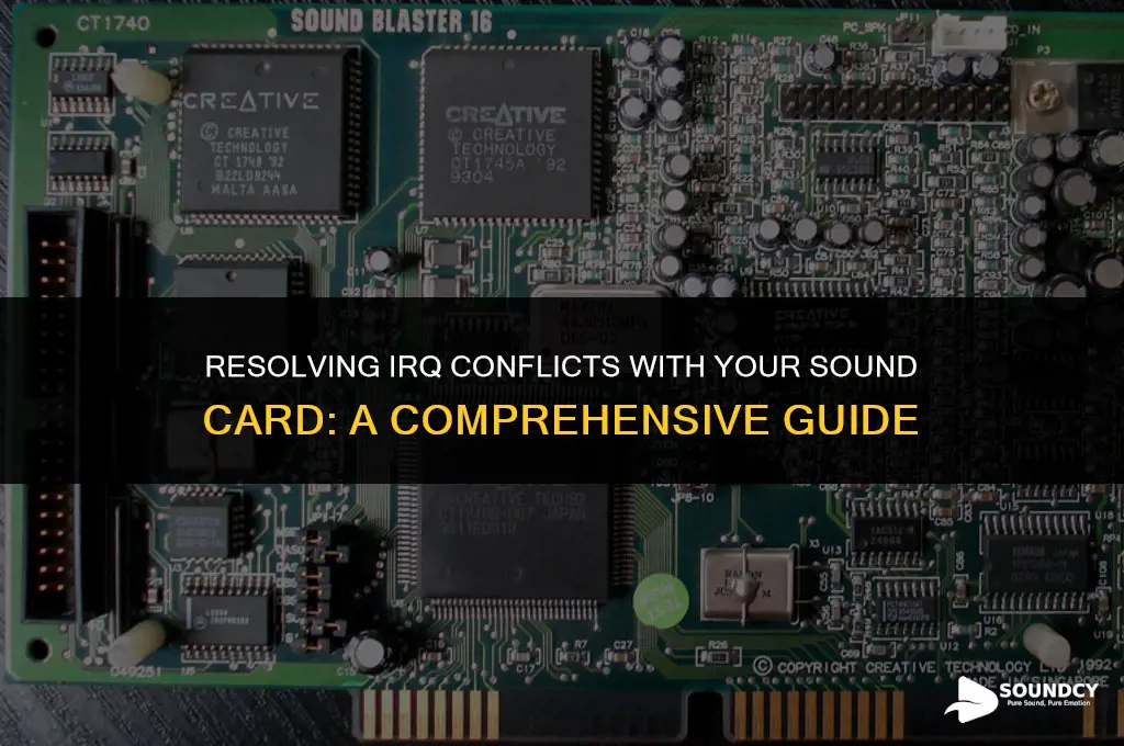 how to overcome the irq conflict with sound card
