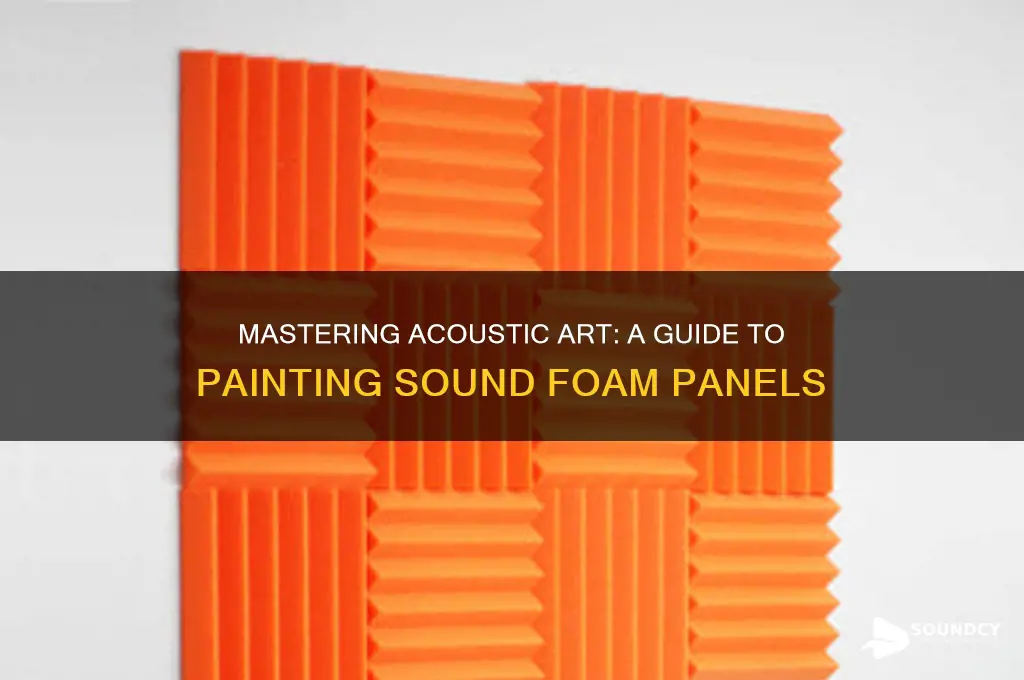 how to paint sound foam