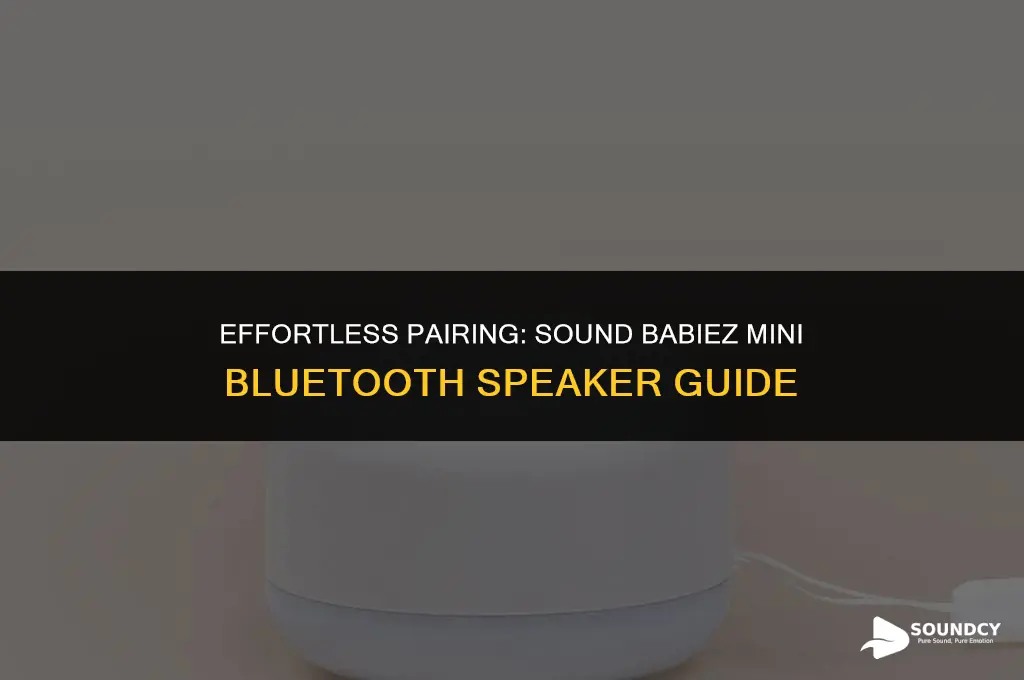 how to pair sound babiez mini bluetooth wireless speaker