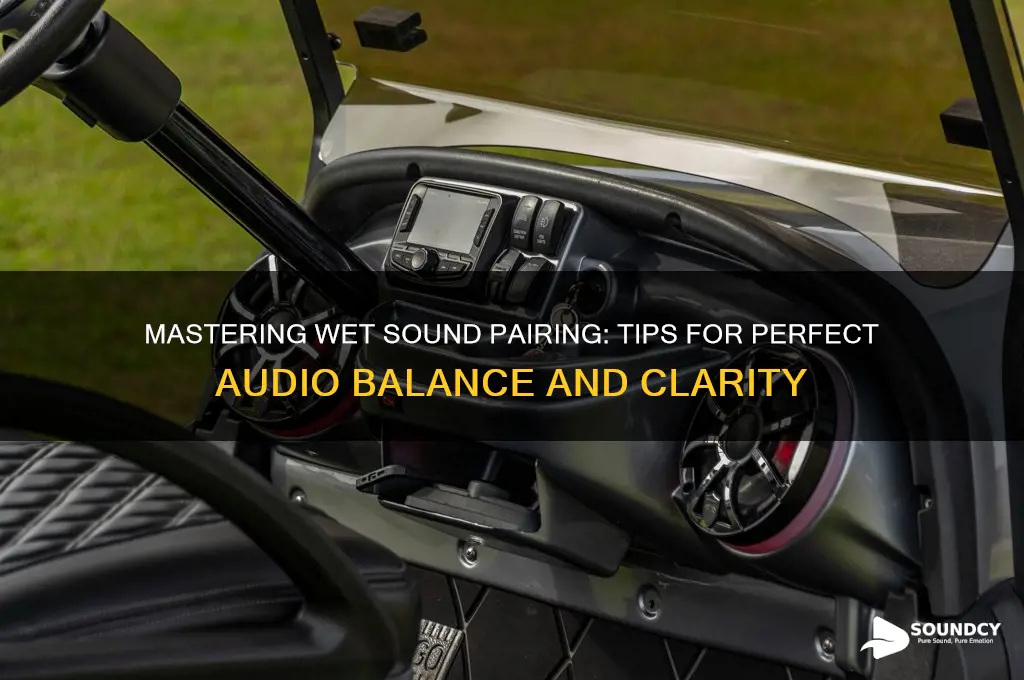how to pair wet sounds