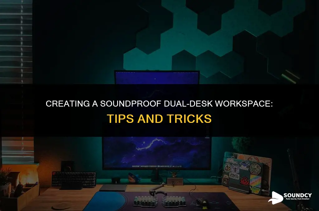 how to partition room to two desks sound proof