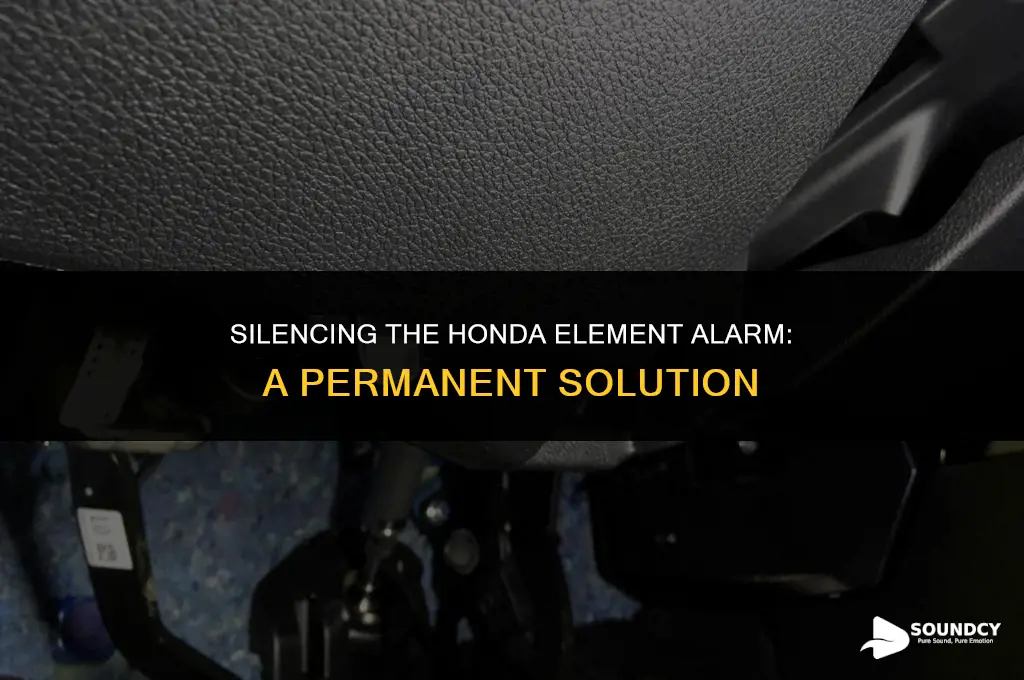 how to permanently disable honda element car alrm sound