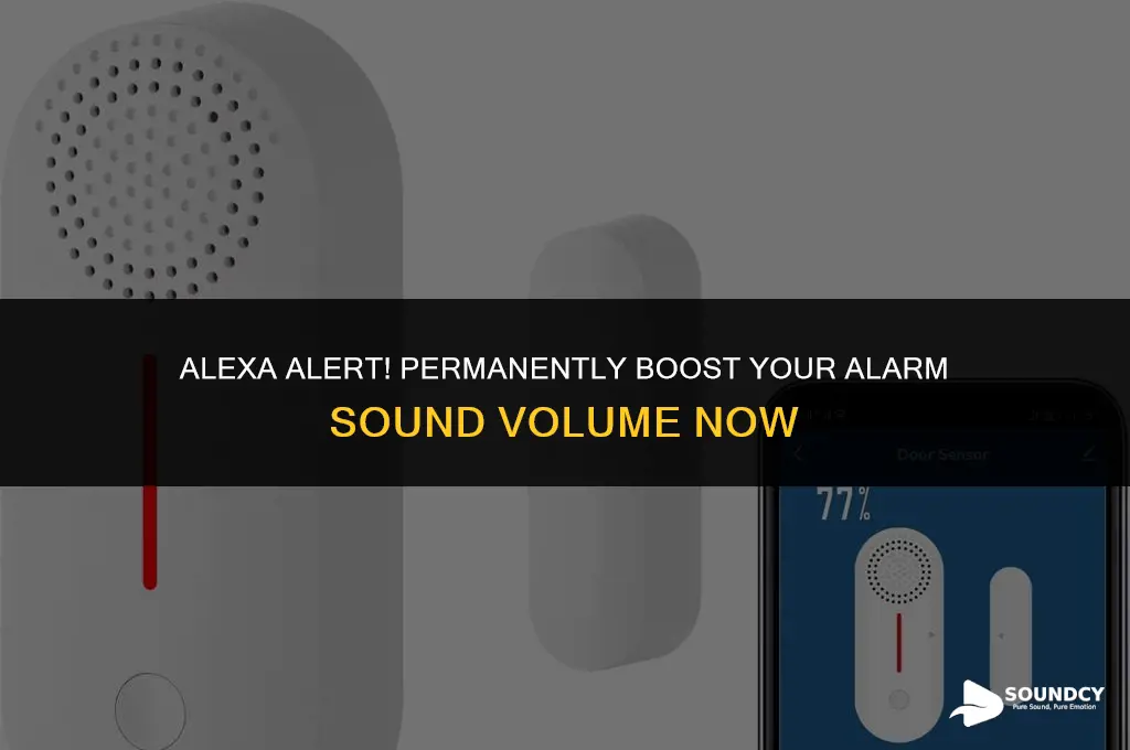 how to permanently raise alarm sound volume on alexa