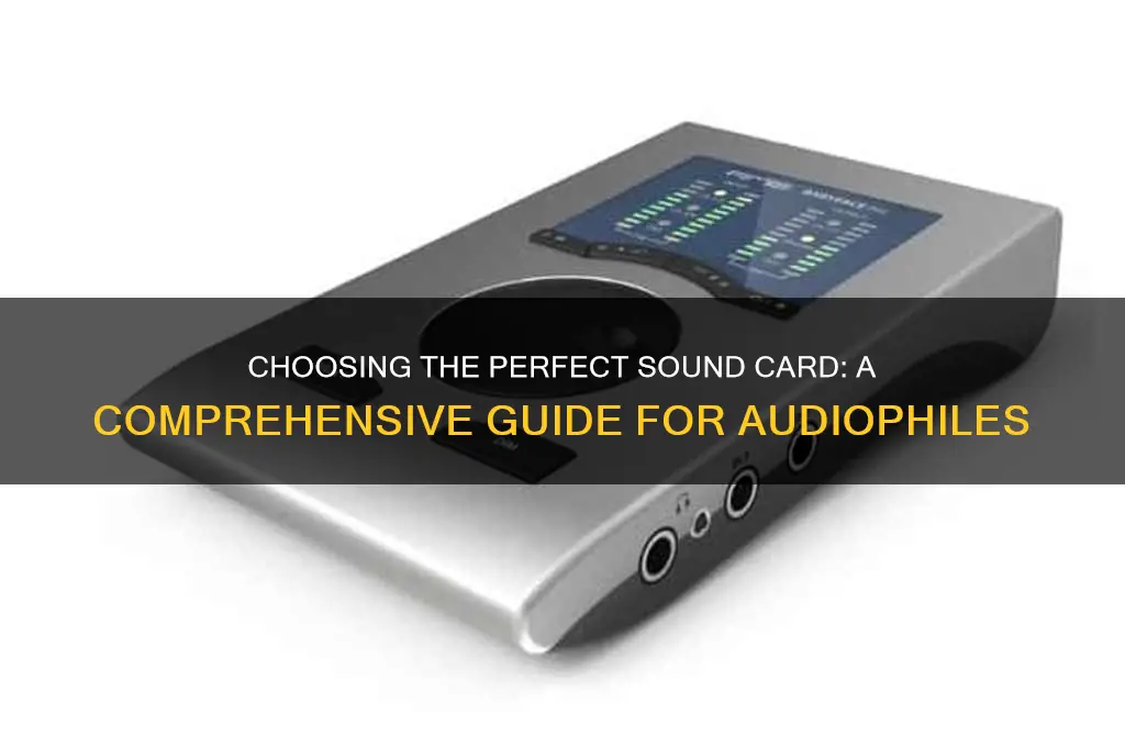 how to pick sound card