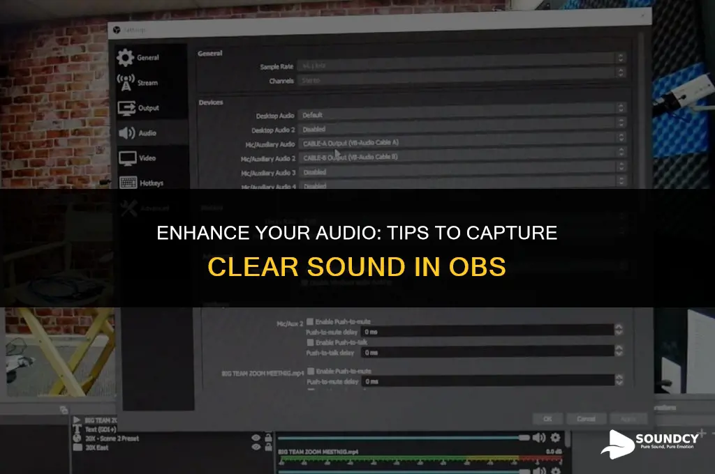 how to pick up my mumbling sound in obs