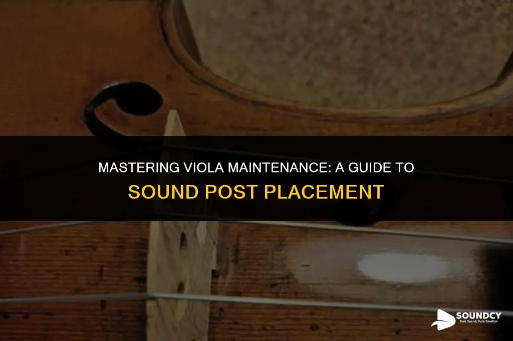 how to place a sound post on a viola