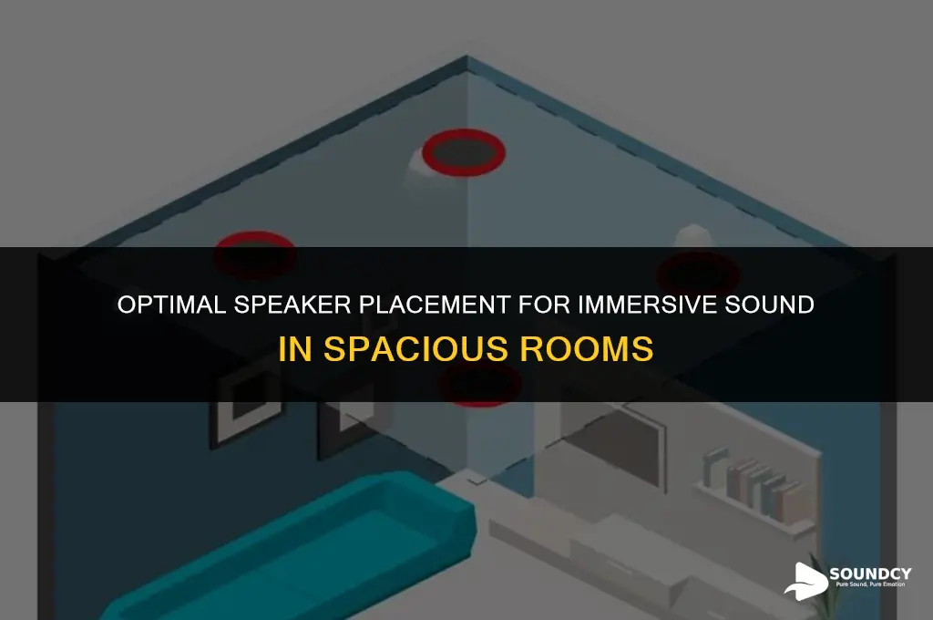 how to place sound speakers in a large room