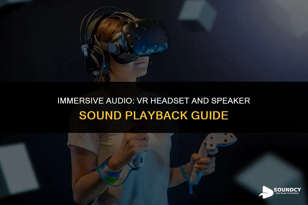 how to playback sound from vr headset and speakers