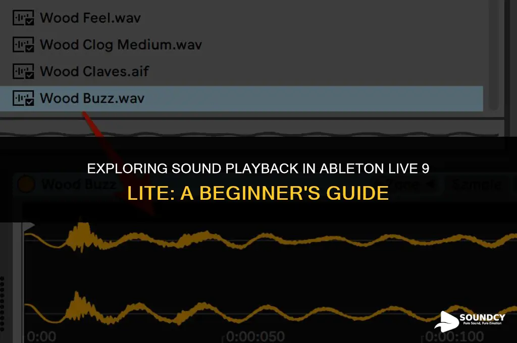 how to playback sound in ableton live 9 lite