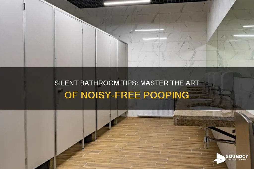 how to poop without sound
