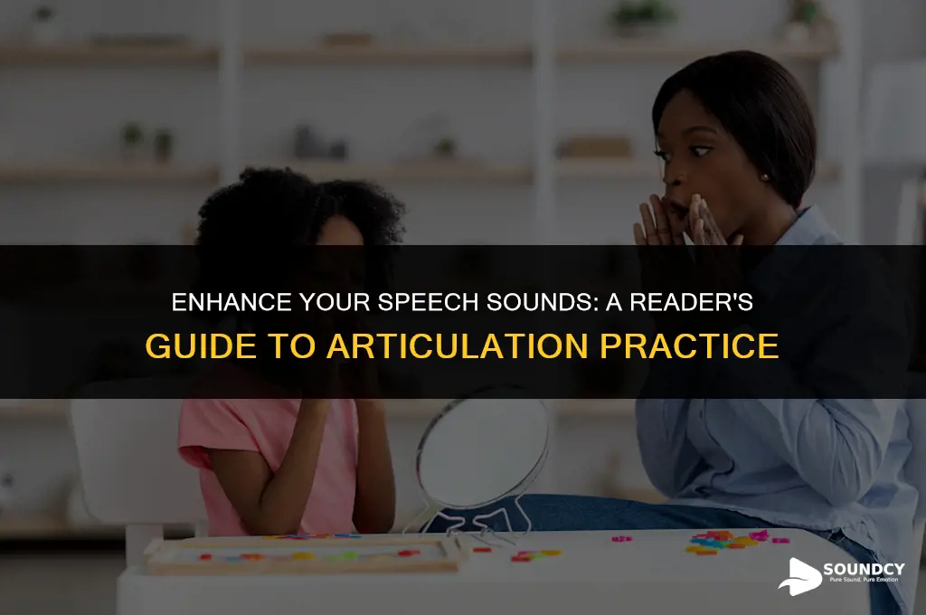 how to practice speech sound while reading a book