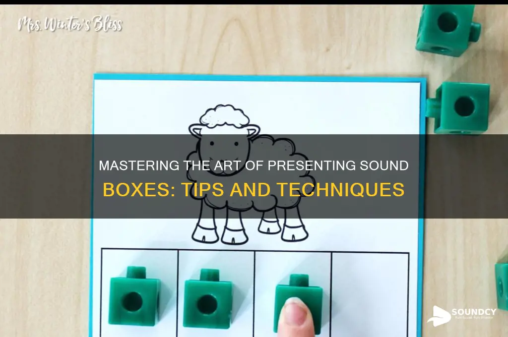 how to present sound boxes