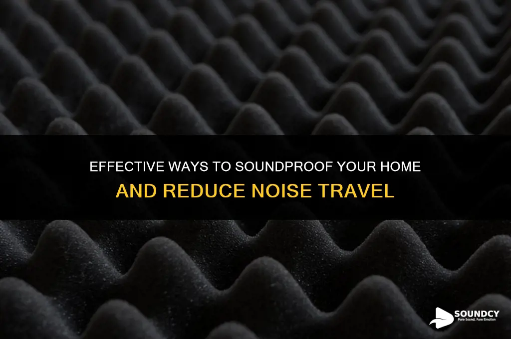 how to prevent sound from traveling in the house