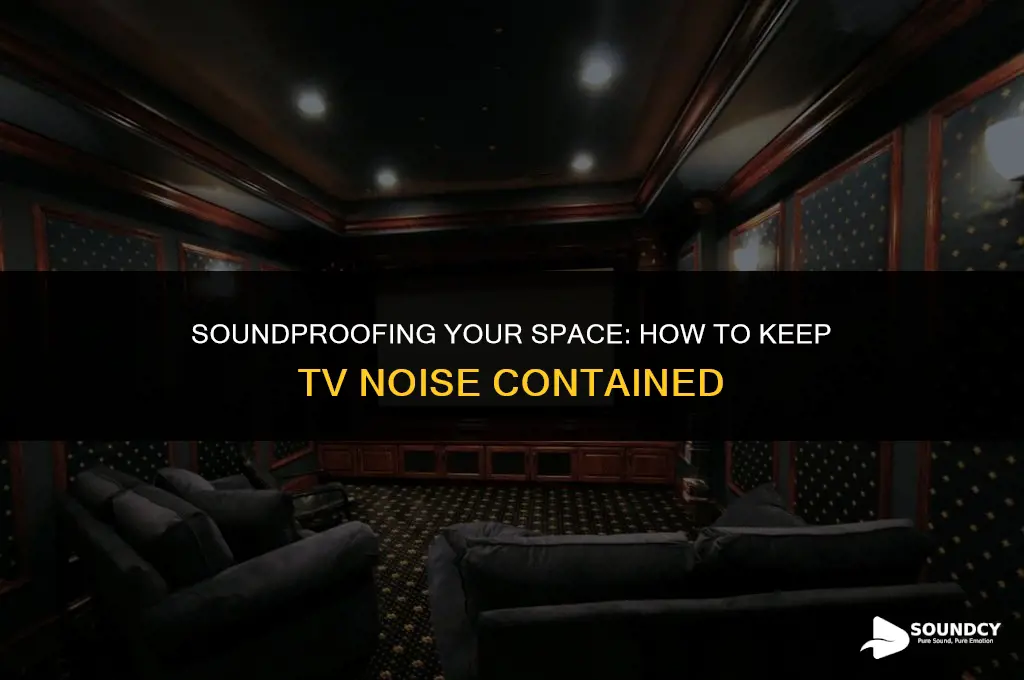 how to prevent tv sound from leaving a room