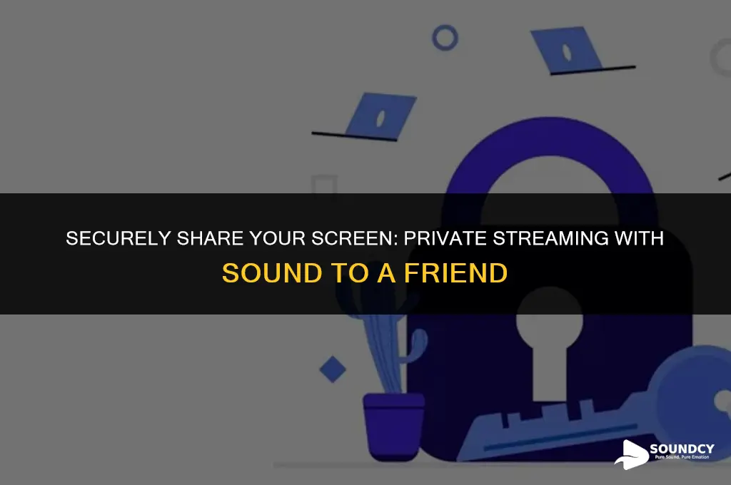 how to private stream to a friend with sound