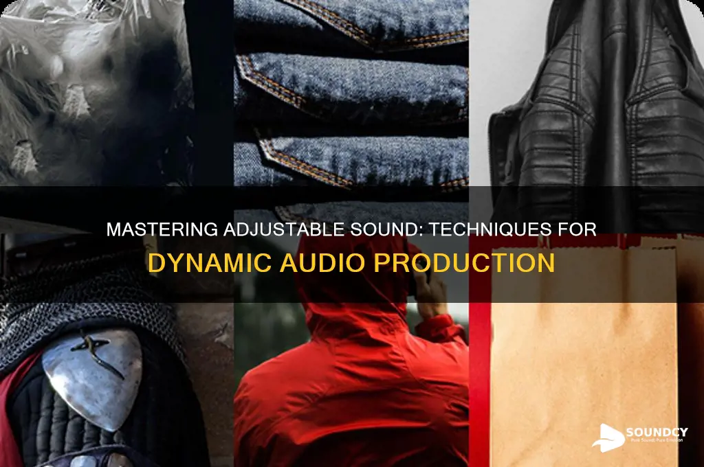how to produce ajustable sound