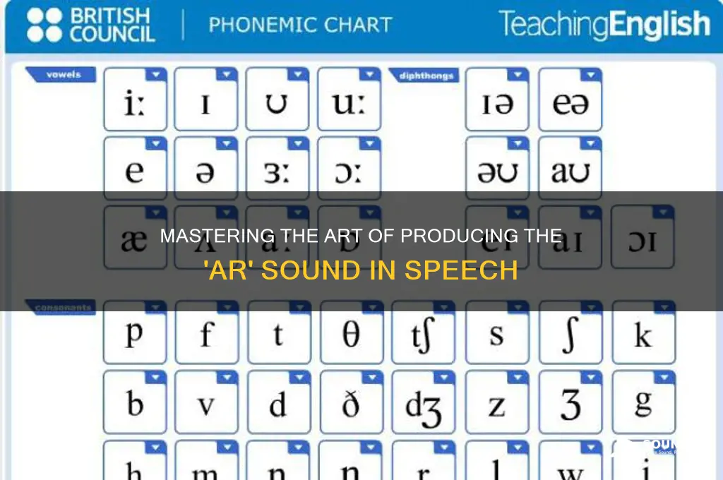 how to produce ar sound