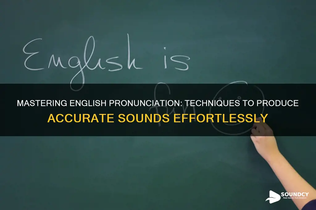 how to produce english sounds