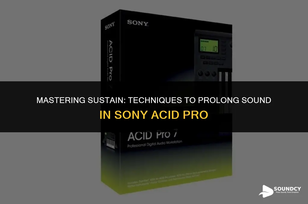 how to prolong a sound in sony acid pro