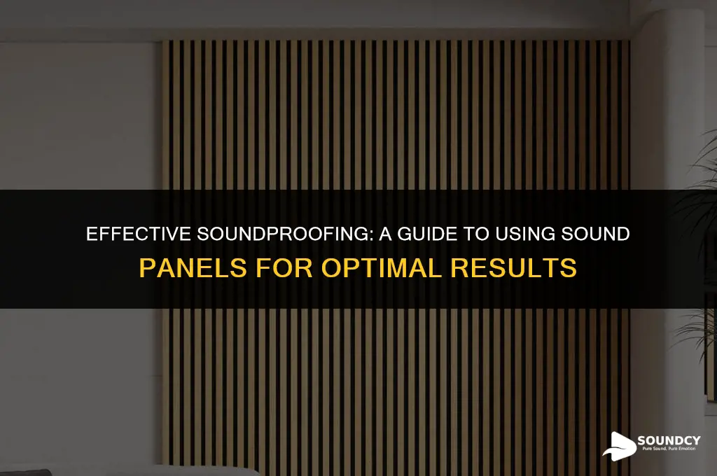 how to properly soundproof a room with sound panels