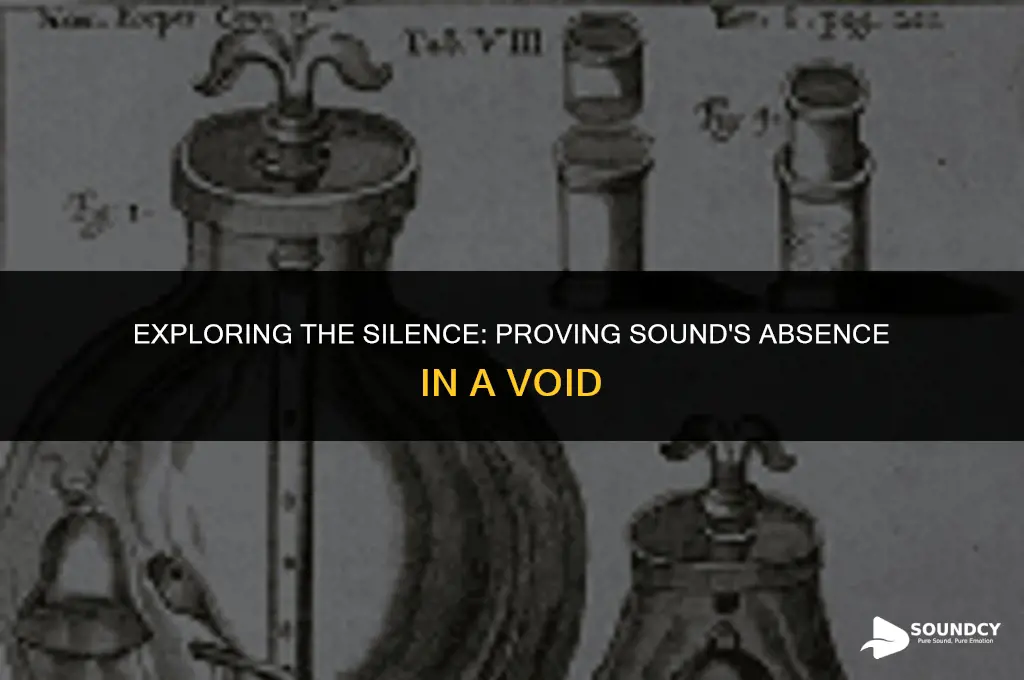 how to prove sound cannot travel in void experiment