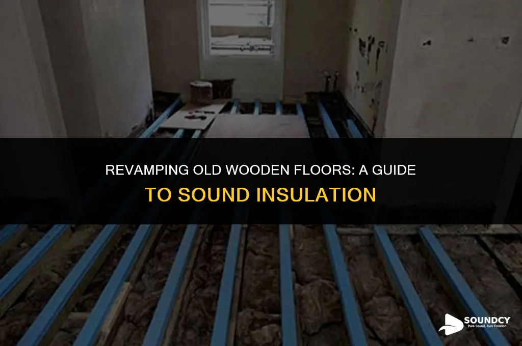 how to provide sound inslation in old wooden floors