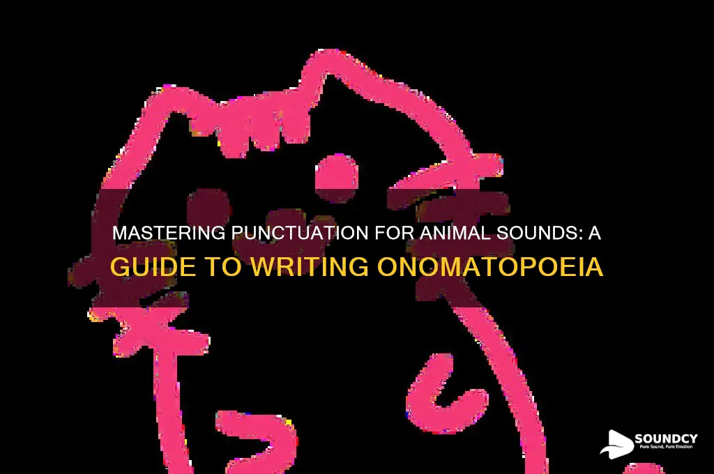 how to punctuate animal sounds