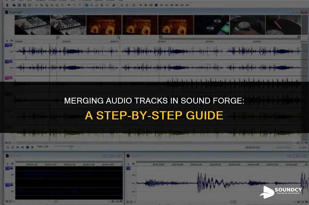 how to put 2 audios together in sound forge