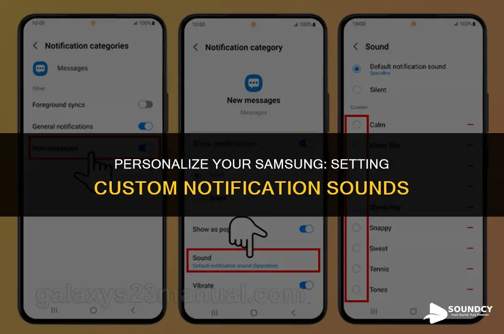 how to put a custom notification sound on samsung