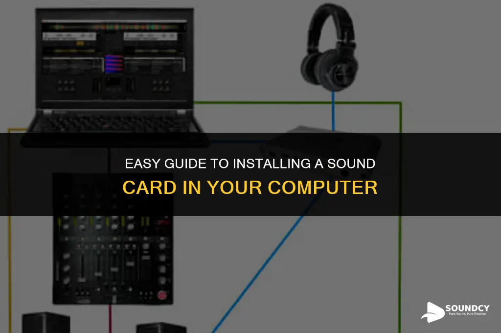 how to put a sound card in your computer
