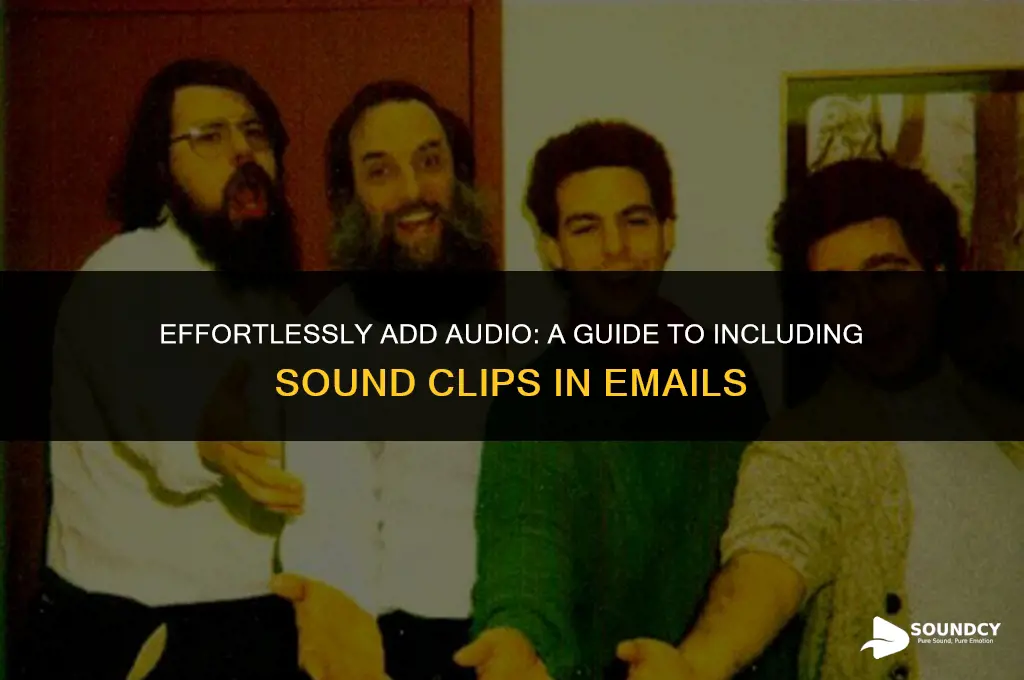 how to put a sound clip in my email