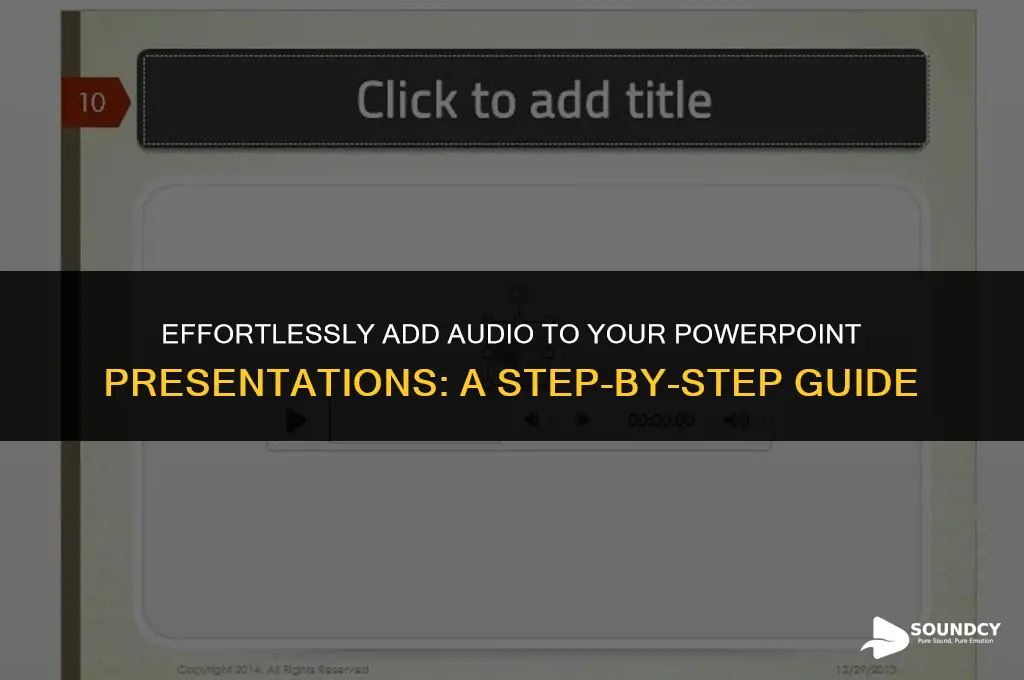 how to put a sound file in a powerpoint