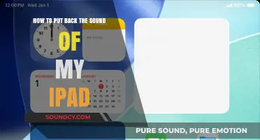 Restoring Sound on Your iPad: A Step-by-Step Guide