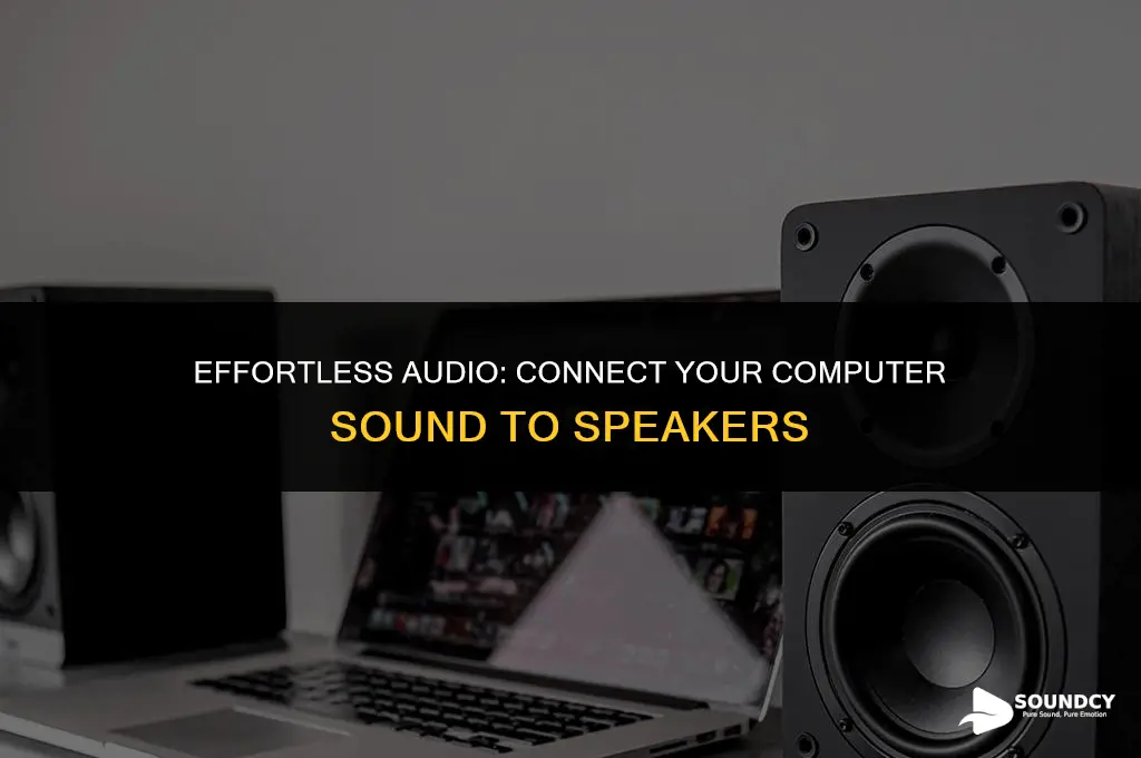 how to put computer sound on plugged in speakers