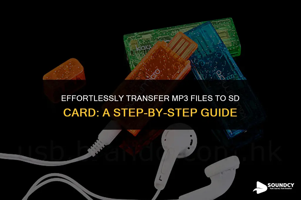 how to put mp3 sound files on sd card