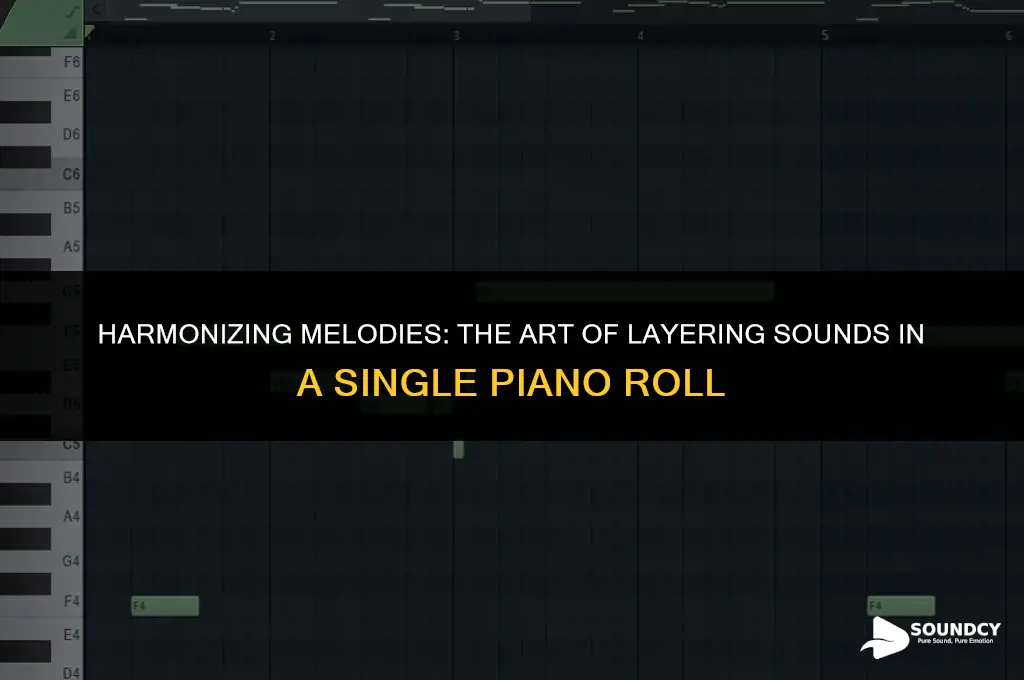 how to put multiple sound in one piano roll