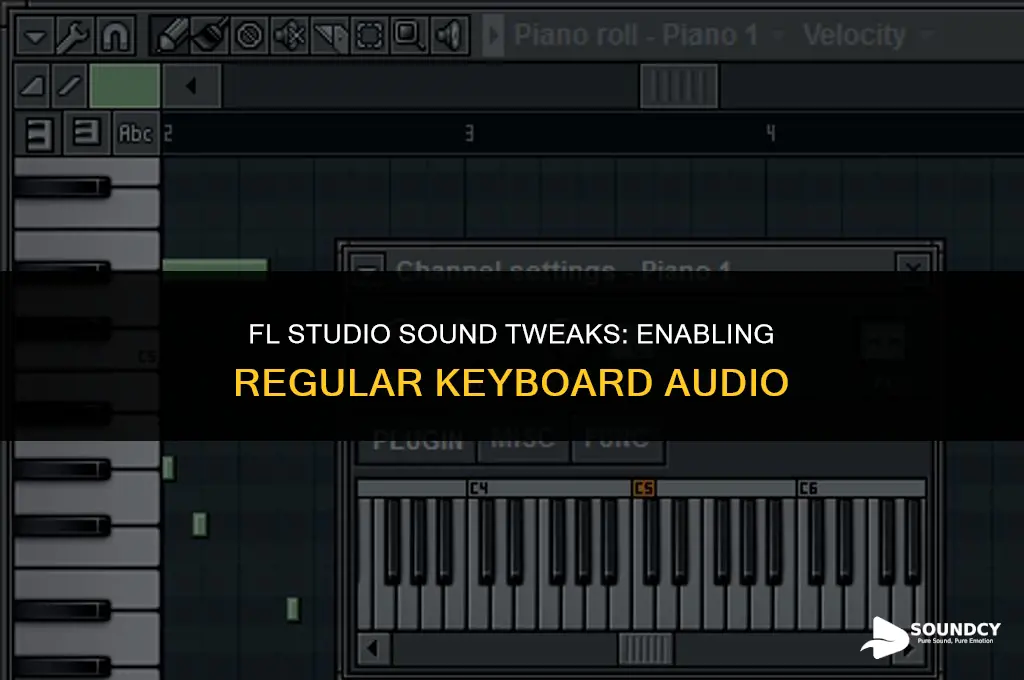 how to put regular keyboard sound on fl studio