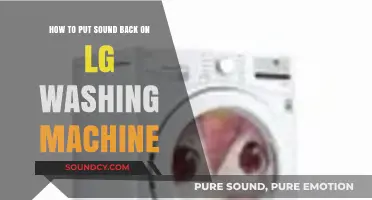 Reviving Audio: A Guide to Restoring Sound on LG Washing Machines