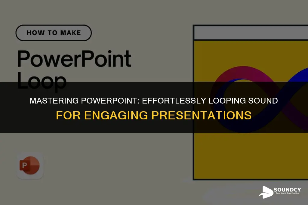 how to put sound on a loop in powerpoint