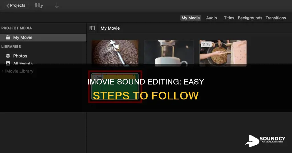 how to put sound on imovie